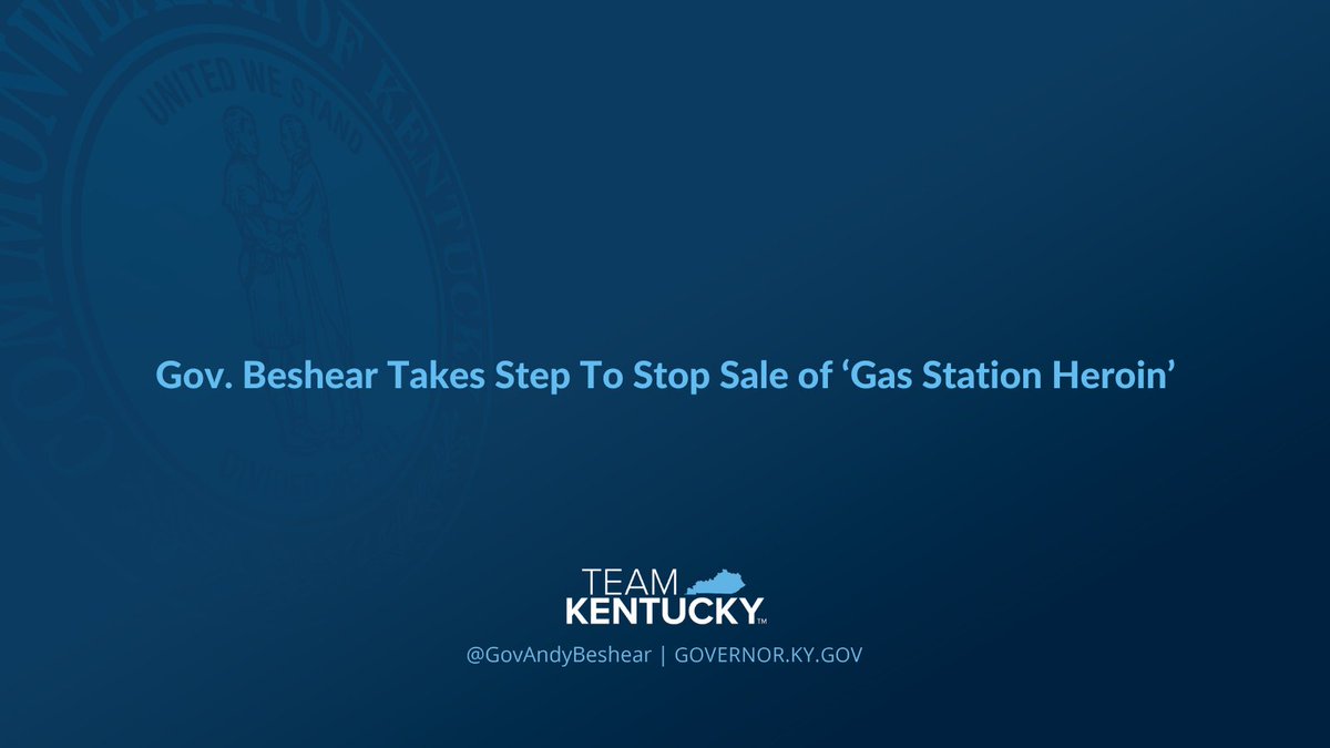 Today, Gov. Andy Beshear signed an emergency regulation classifying all products containing tianeptine, an unregulated drug known as “gas station heroin” that produces opioid-like effects, as a Schedule I controlled substance.

Read more: bit.ly/3FMK3rA