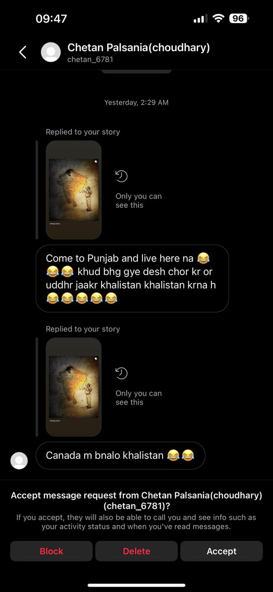 kaur_priya's tweet photo. I used my platform to support my people and this is what I get. Be it. I am proud to be a Sikh and will always support my people. Your hate speech ain’t doing shit. Chardikala always! #Punjab #PunjabUnderSiege https://t.co/yKBHMo51kC
