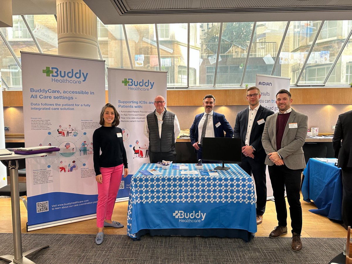 BuddyHealthcare's tweet image. Greetings from London from the Integrated Care Systems conference 👋

Our team has had an exciting day and many chats today about digitally standardised care pathways that strengthen the reduction of healthcare inequalities.

#ICSs #carecoordination #NHS