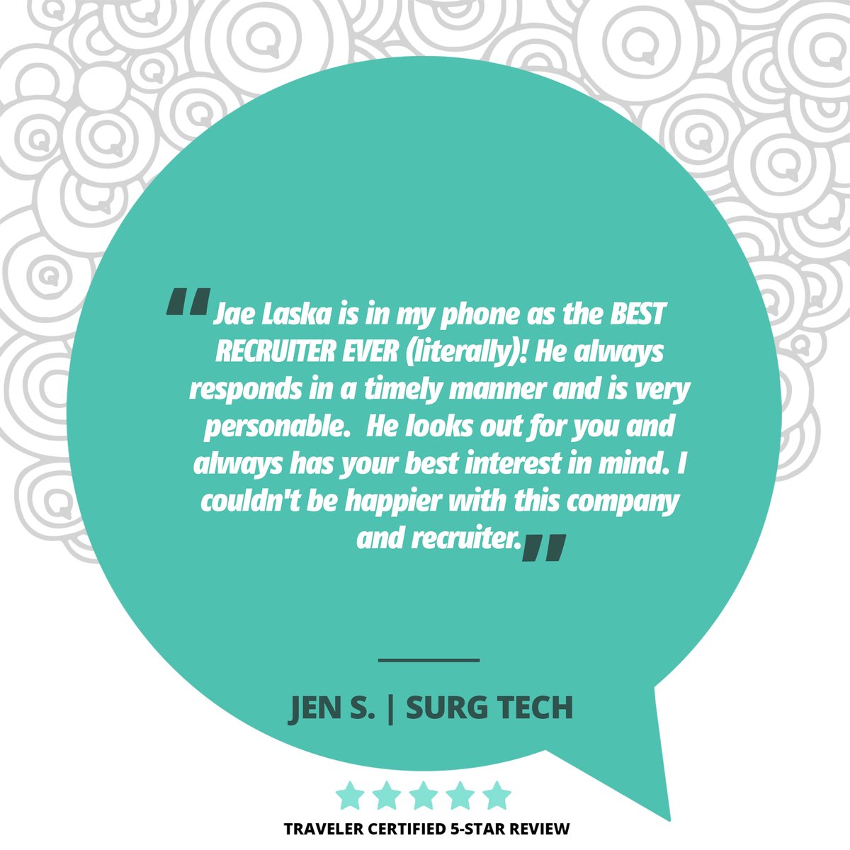 OneStaffMedical's tweet photo. Our People Make The Difference...

#onestaffmedical #healthcarestaffing #recruiter #review #travelnurse #surgicaltech #nurse #travelnursereview #healthcare #NurseTwitter https://t.co/6Awfpuufh7