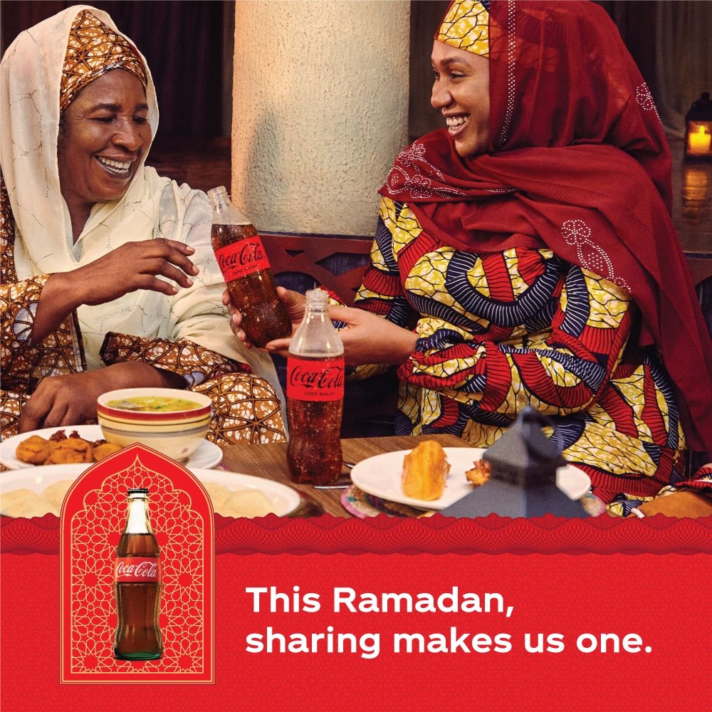 mediadsense's tweet photo. Salam Alaikum! Ramadan is a time of togetherness and tradition. Join us in breaking fast with Coca-Cola and create lasting memories with loved ones. #CocaColaNG #RealWonder #RamadanwithCoke https://t.co/SQK4hapZ3a