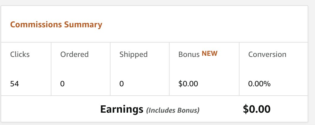 AtAdventureTrav's tweet photo. Not yet profitable, but getting 54 clicks on just a small set of affiliate links is a good start!
I'm going to add a few more items to the marketplace. #HustleGPT https://t.co/o5xOqLwqWa