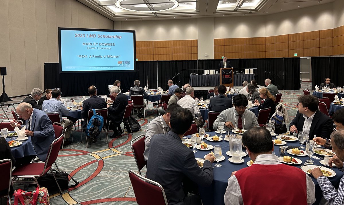 DNI researchers are successfully wrapping up at the #TMSAnnualMeeting in San Diego!

<a href="/KyleM388/">Kyle Matthews</a> and Marley gave their #MXene talks and had an opportunity to visit with DNI alum, <a href="/armin_vm/">Armin</a>!