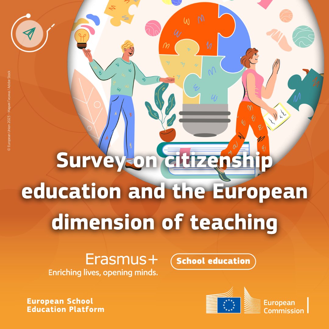 ⏰ There’s still some time to have your say on the teaching of #citizenshipeducation! 💬
Take 5⃣ minutes and share your opinion in this European School Education Platform #survey!
🔗 bit.ly/40iOzWy
