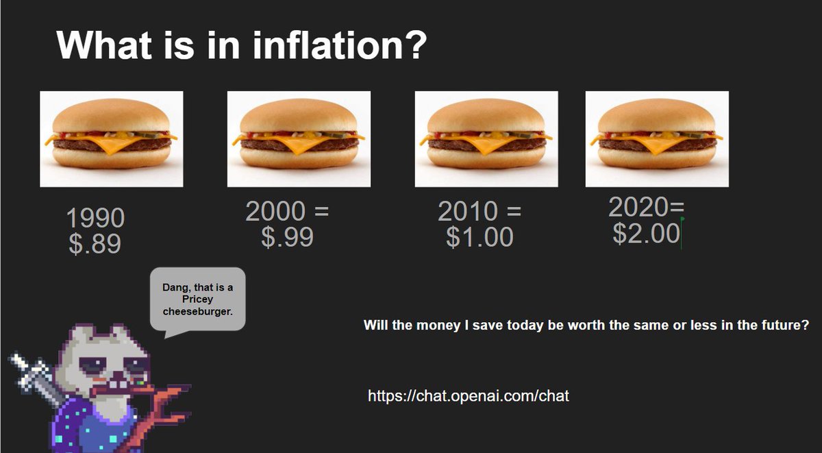 TitlePendnGames's tweet photo. @GGMC_nft the real utility I found was using a gopher to teach a kid about things like inflation. https://t.co/8RB8pQis23