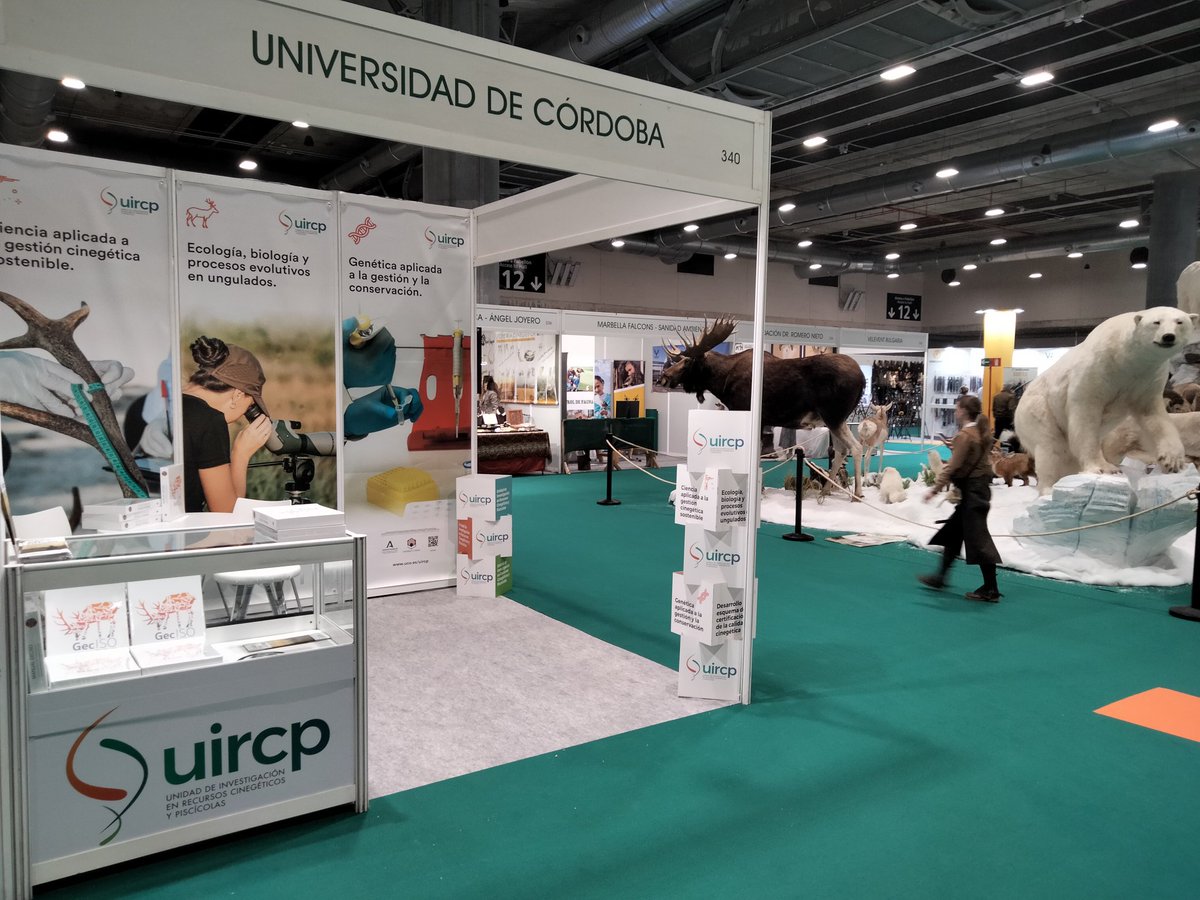 UiRCP's tweet photo. Estamos en @expocinegetica  Presentando algunos de nuestros resultados de investigación aplicada a la gestión cinegética. Os esperamos en el Stand 340 #Cinegética2023 https://t.co/3i46cS2inP