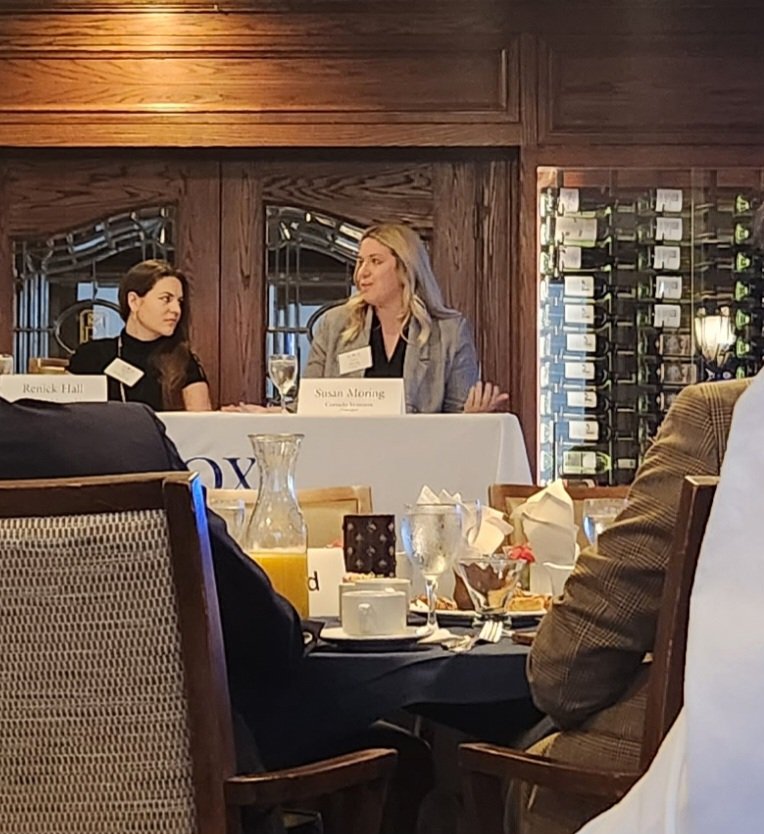 NWardsays's tweet photo. Women's POV @forum_venture -- talking risk tolerance, what makes an irresistible pitch.. and of course, being asked how many children they have. 🙄 https://t.co/mRAn1qauKa
