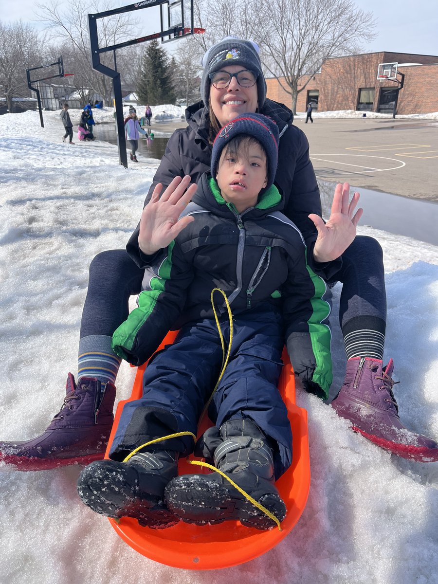 EPPenguins's tweet photo. Having so much fun outside sledding on our playground!! https://t.co/3xRLyfcM8D