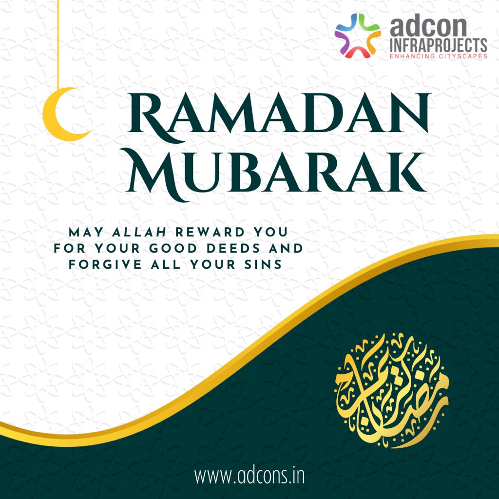 Adcon_infra's tweet photo. Ramadan Kareem to you &amp; your family. May the Almighty Allah bless you with a lot of happiness, courage &amp; strength. May you reap the greatest benefits of this blessed month. #ramadankareem 

#ramadan #blessedmonth #ramadanmubarak #bestwishes #adconmeridian #adconfamily #teamadcon https://t.co/aCgicUXGNC
