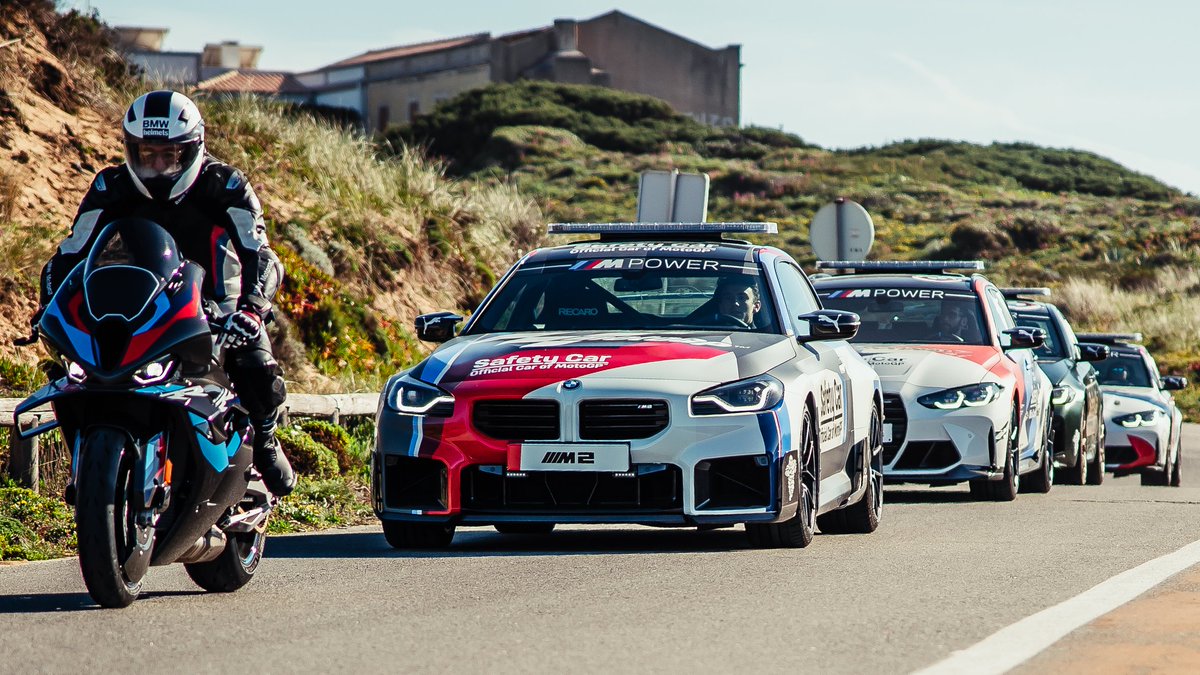 BMWMotorsport's tweet image. When things get dicey on the track, it pulls ahead: leading the pack in the 2023 season, the BMW M2 @MotoGP™ Safety Car. 

In 2023, #BMWM enters its 25th season as Official Car of MotoGP™. Powerful and safe: isn&apos;t this beast a worthy representative for an anniversary? #THEM2
