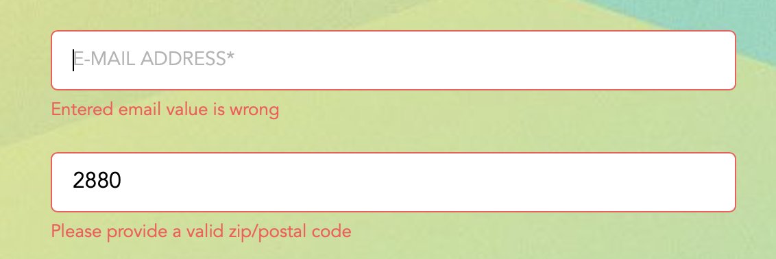 After a session with Zosia Poulter from <a href="/substrakt/">substrakt</a>, logging on to the VOX wifi is somewhat painful...
a) tells you the email address is incorrect before you've started
b) only accepts postcodes from the UK (which I don't know)

Microcopy matters! <a href="/katiemoffat/">katie</a>