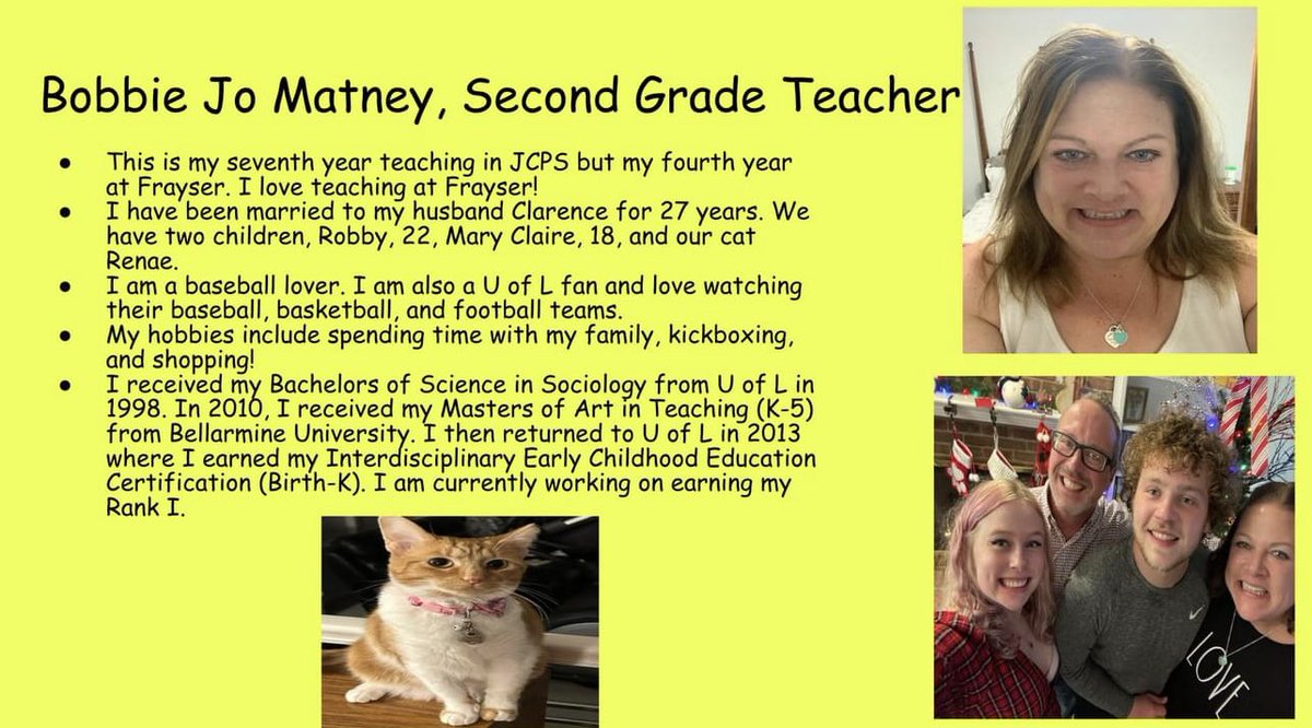 On this Thankful Thursday, Frayser Elementary's students and staff want to shout out how thankful we are for our Second Grade Teacher, Mrs. Bobbie Jo Matney! Please join us by giving her some love below! 🐯💚 #FrayserTigersROAR #WeAreJCPS #AISuccess #ThankfulThursday