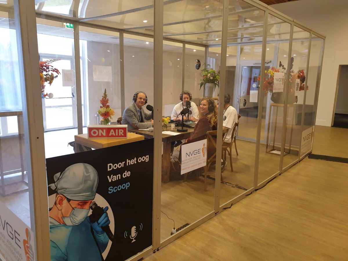 OogvandeScoop's tweet photo. Live vanaf het Dutch Digestive Disease Days congres heeft @OogvandeScoop samen met #NVGE meer dan 10 wetenschappelijke podcasts opgenomen met een uniek inzicht van de initiatieven in MDL-breed Nederland. Stay tuned, snel online🎙🎙 https://t.co/6bqmVrj3NA