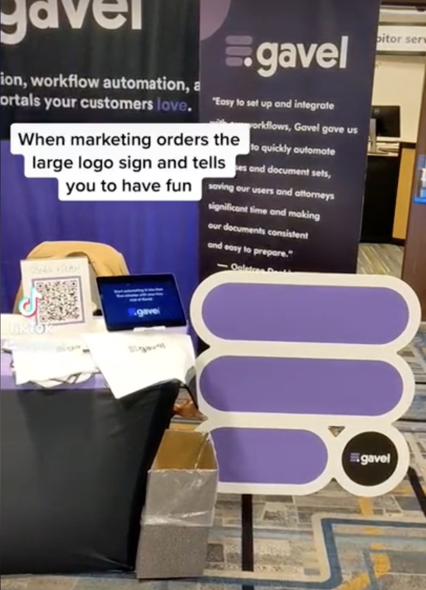 Gavel_io's tweet photo. Fun at #Legalweek23 ... Part 1 (A short 🧵) https://t.co/bT9G6vaxDa