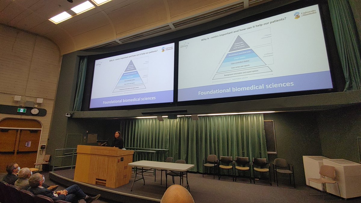 📢 kicking off @MBProteomics research day with @julietho2000 presenting some fantastic data supporting how we can utilize omics approaches to determine methods of personalizing care and taking our work from #benchtobedside #transplant #proteomics @UM_RadyFHS