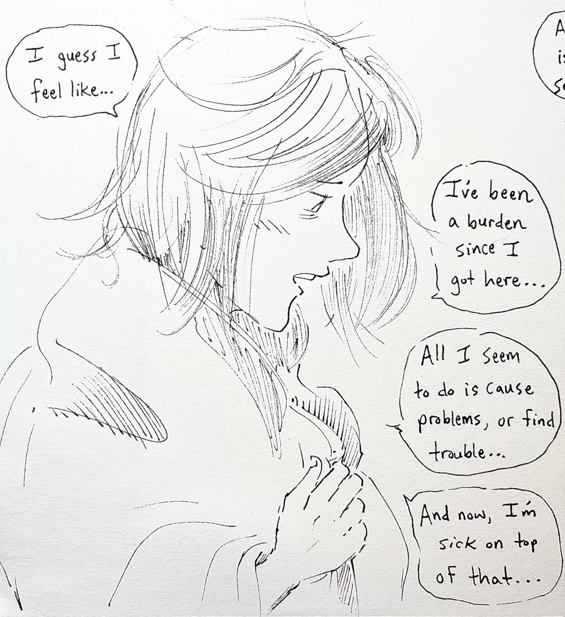 whacomicchat's tweet photo. @aroyalmessss @Millenni_Em Pt.3 of Roleplay #2 

@aroyalmessss as Richeh 💙
@Millenni_Em as Coco 🌠

Poor Coco - none of this is her fault, but she still blames herself!! 😔 https://t.co/YeNJIK6pZS