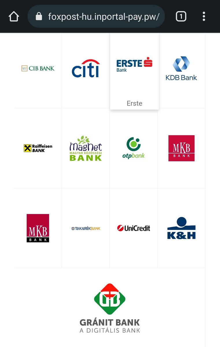 smica83's tweet photo. #Hungarian #foxpost #phishing with @facebook Marketplace bot #scam 
URL(https): /foxpost-hu.inportal-pay.pw/recieve/ 
There are phishing kits for many Hungarian commercial banks: 
@otpbank_hu @ErsteGroup @UniCredit_PR @dontsokosan @Citibank .
@sS55752750 @CloudflareHelp please! https://t.co/e3qvOVOzUW