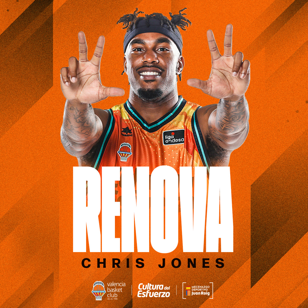 valenciabasket's tweet photo. 📝🧡 #ChrisSabeCosas 

Cas 👉 Chris Jones seguirá siendo taronja hasta 2026
https://t.co/vh1ajYPO9l

Val 👉 Chris Jones continuarà sent taronja fins a 2026
https://t.co/Cfi5U91qL2

Eng 👉 Chris Jones extends with Valencia Basket until 2026 
https://t.co/8zWcpDUGtw https://t.co/92iHbCUIXG