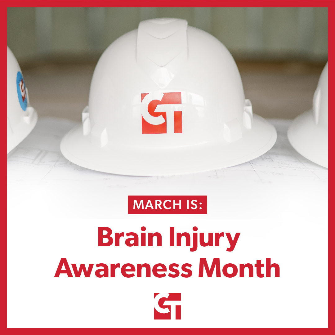 March is Brain Injury Awareness Month. The hard hat is synonymous with the construction industry, and for good reason. We care deeply about the many construction professionals who work alongside us, their safety is our number one concern.