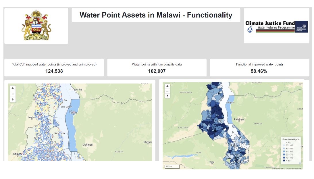 mWaterCo's tweet photo. Malawi's water points and systems are monitored with a national MIS developed on @mWaterCo for evidence-based planning, budgeting and sector coordination.

@MalawiGovt @scotgov 
#UNWaterConference2023 

Learn more about the platform: https://t.co/SgT1oiiJeP https://t.co/g32ib1cLTv