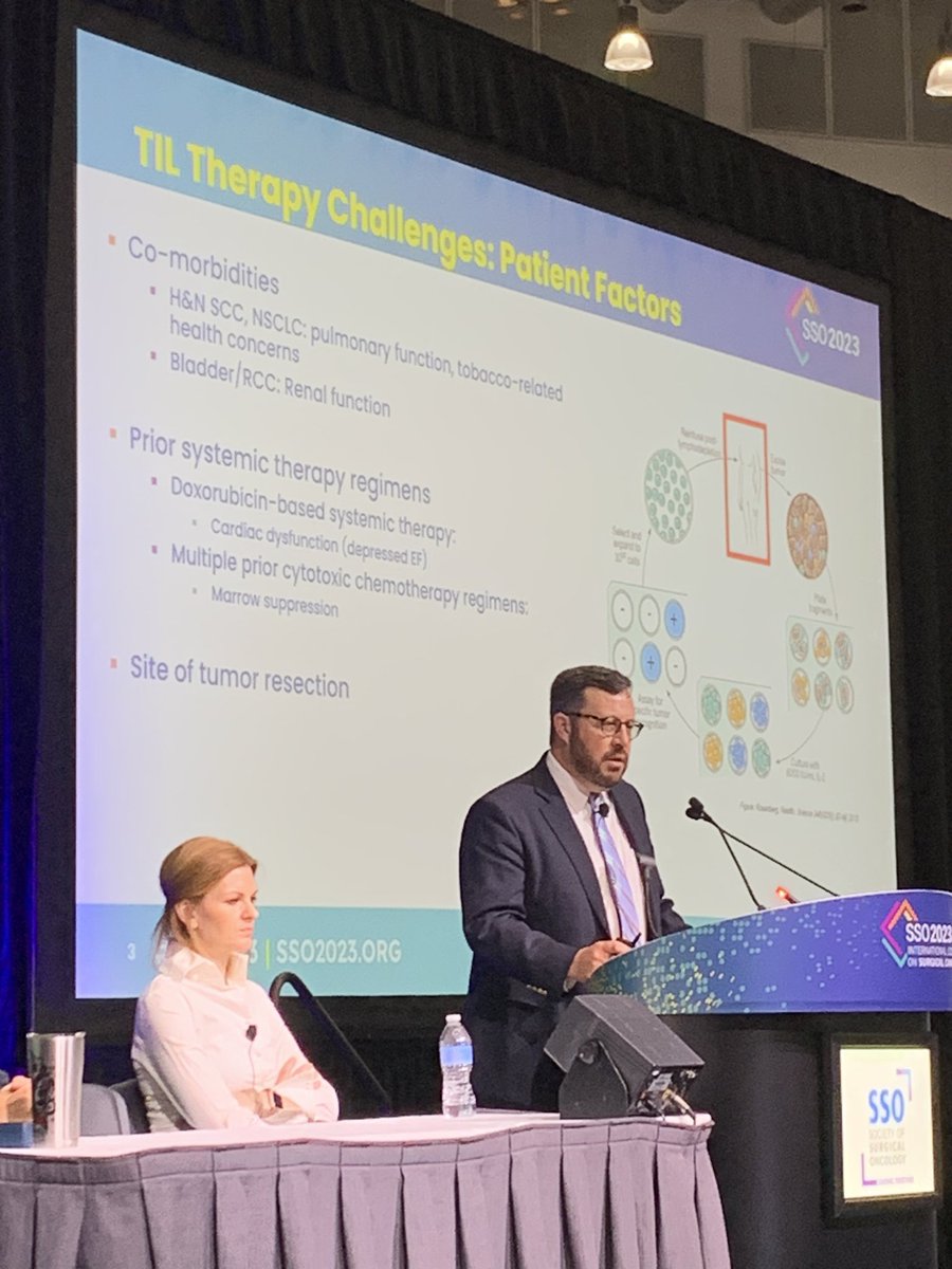 My partner <a href="/JohnEMullinaxMD/">John E. Mullinax, MD, FACS</a> gave a fabulous talk today at #SSO2023 about the surgeon’s role and current considerations in acquiring tissue for TIL therapy. 👏🏻 <a href="/MoffittNews/">Moffitt Cancer Center</a>