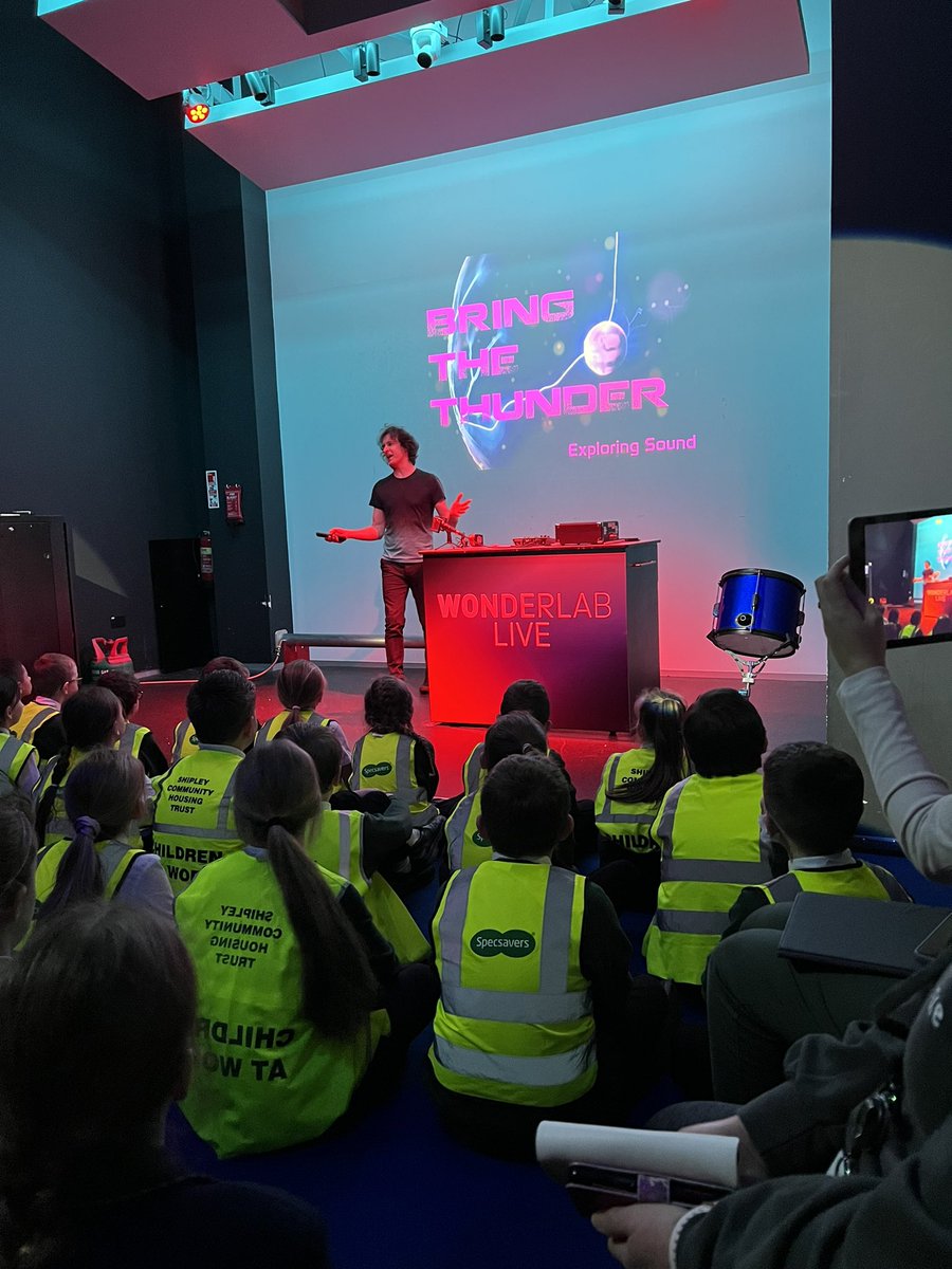 We’ve had a lovely day at @MediaMuseum the children enjoyed the wonder lab and the Bring the Thunder sound session! #Sciencecurriculum @ChristAcad @WeAreBDAT