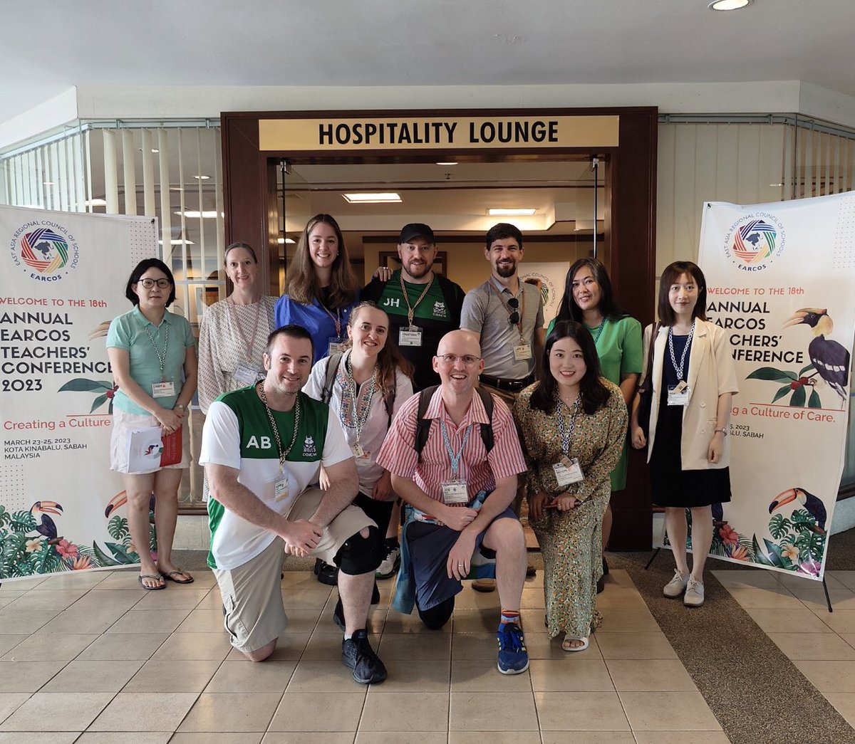 PYPEdJH's tweet photo. Day 2 - Team @utahloy (UISG) @EARCOS 2023 in beautiful surroundings. Great keynote from Todd Shy to begin “Creating a Culture of Care”. Lots of excellent discussions and learning today about SEL to keep me pondering. #etc2023kk #team #internationalschools #socialemotionallearning https://t.co/DTrnkDKjhs