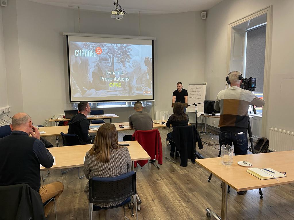 In northwest today helping great group of community leaders <a href="/CFNIreland/">Community Foundation for Northern Ireland</a> improve their presentation skills  <a href="/visionworkstv/">Visionworks Television</a> <a href="/FuscoTV/">Angelina Fusco</a>