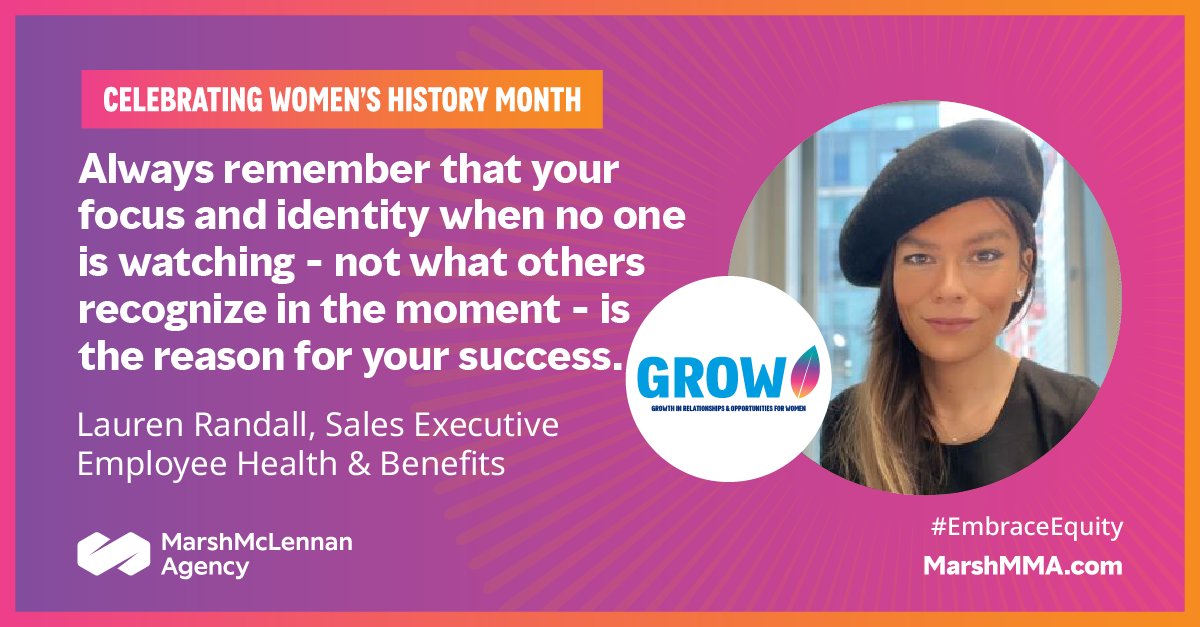 This #WomensHistoryMonth, we are inspired by the words of our colleague, Lauren Randall. Together, we celebrate the countless contributions women have made throughout history. #EmbraceEquity #WHM2023