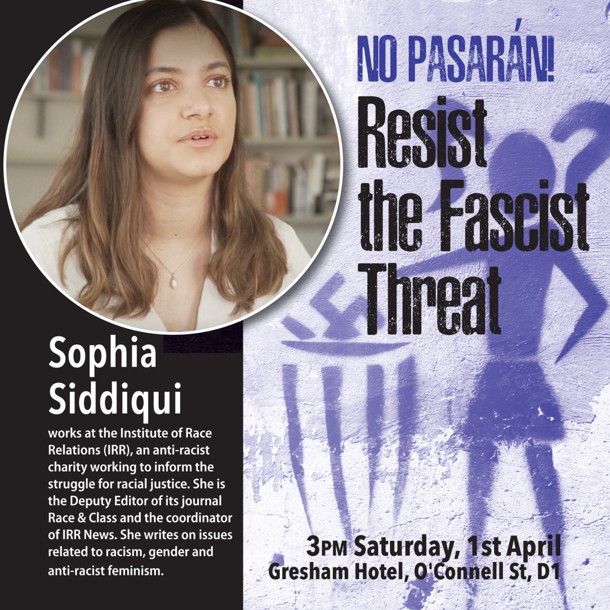 Guest speaker announcement @IRR_News #antiracism #socialistfeminism #translivesmatter