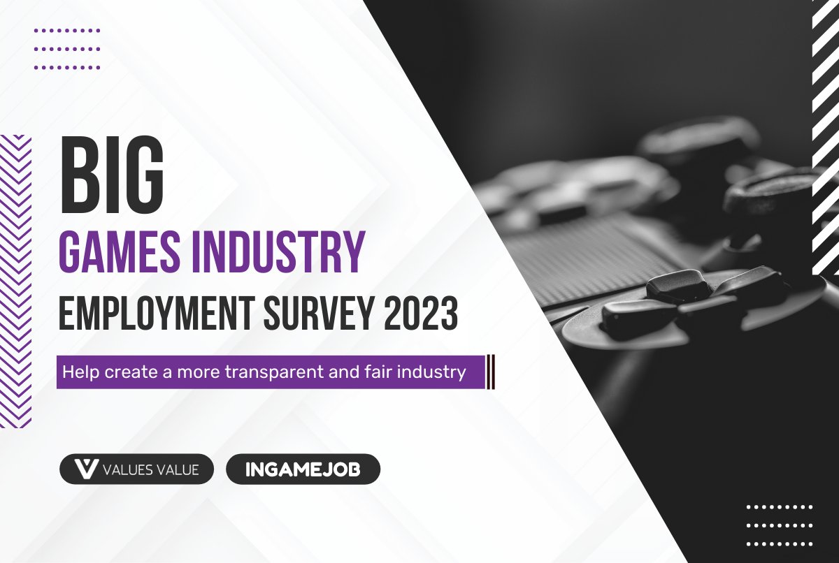 Does your salary match the market? 

Take part in this anonymous survey to make the games industry more transparent. 

The results of the Big Games Industry Employment Survey will be published in July 2023.

⏩Take the survey right now: surveymonkey.com/r/27WFZC2