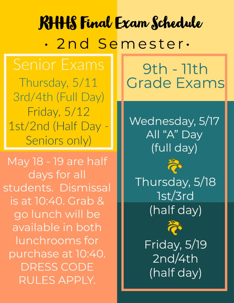 RichmondHill_HS's tweet photo. Final Exams Schedule https://t.co/OsIpEFJZrB