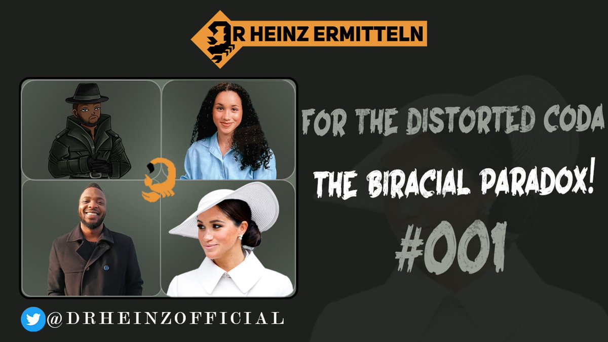 ketchupcourtH's tweet image. 🎬🧬💭 What challenges do biracial people face? How can transracialism be a solution? Join us in unpacking Meghan Markle&apos;s story and Harry&apos;s recantations on #ForTheDistortedCoda. Watch now: youtu.be/ePXXkRnyHG0 #MeghanMarkle 👑🌎
