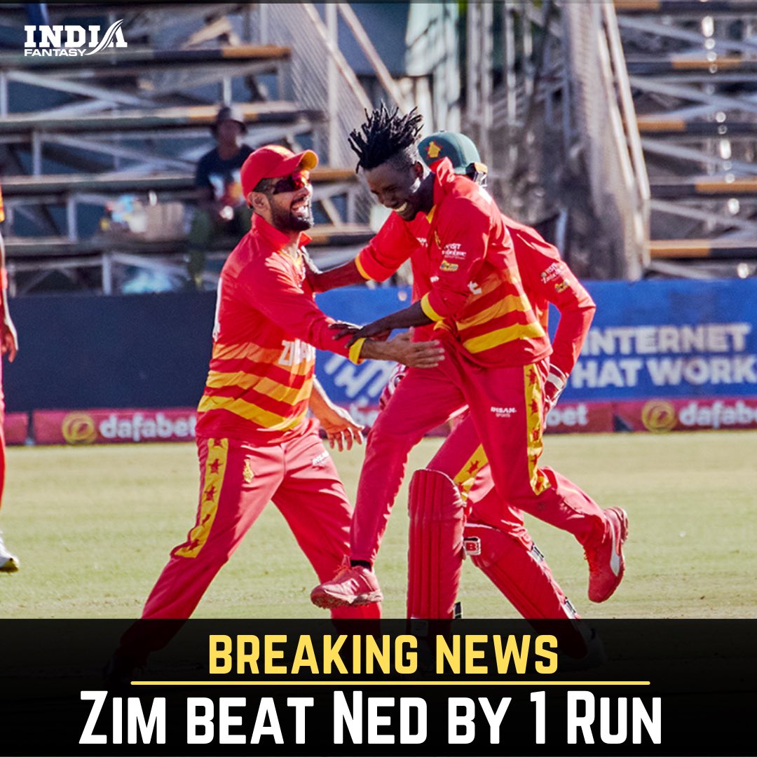 What an escape to keep the series alive!  1-1 

#zimvsned #nedvszim