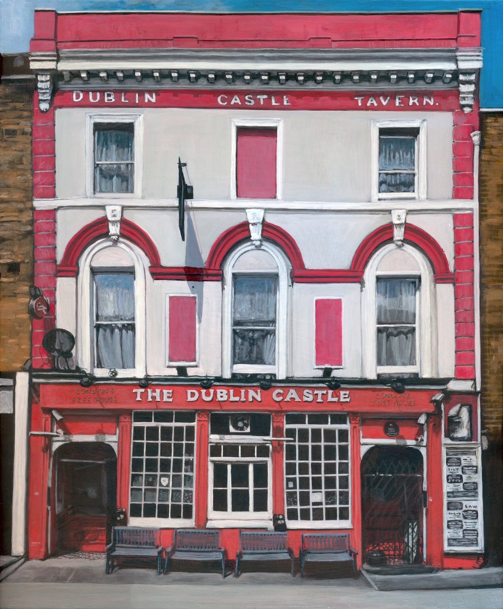 This week’s theme is pubs. 
The Dublin Castle, Camden (2019). 
Acrylic on canvas. 
#dublincastle #Camden