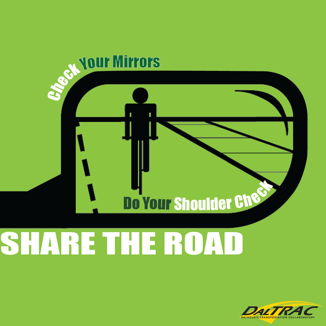 #ShareTheRoad 

Check your mirrors. 
With "Shoulder Check" you can view the sides areas of your car which can be blind spots.  

Ensure that you and those around you are safe and AOKAY!  

#DalTRAC #Driving