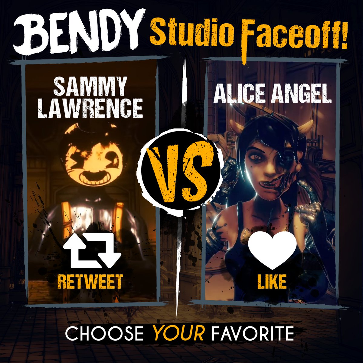 Bendy on X: Last chance! VOTE for “Bendy and the Dark Revival” in