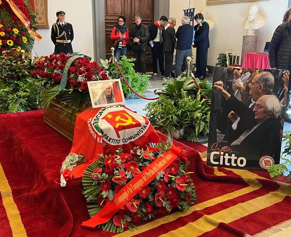 direzioneprc's tweet photo. Ciao Citto
Questa mattina l'ultimo saluto al nostro indimenticabile compagno Citto Maselli.
#Citto #CittoMaselli https://t.co/hzuVawE7NT