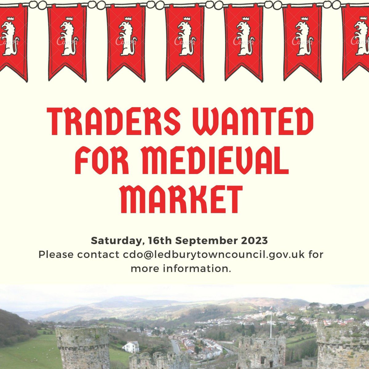 Traders wanted for medieval market! #ledbury #medieval #HODS #traders