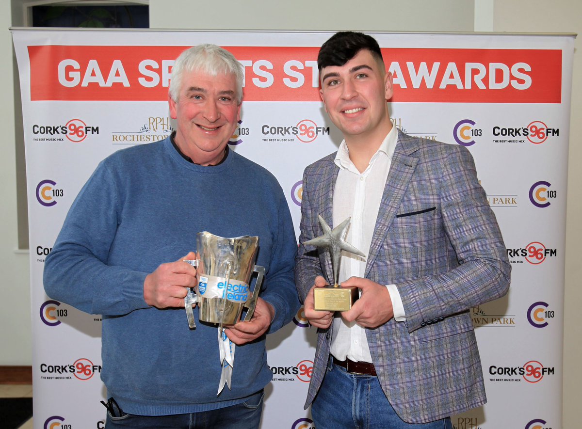 FiFinnymac's tweet image. Delighted to present @Corks96FM @C103Cork February Sports Star award to @ucc_gaa @DylanFoleeeey for his outstanding contribution to their Sigerson Cup win in @RochestownPark this evening.
Lovely occasion as always.
@OfficialCorkGAA @eireogcork @drconmurphy