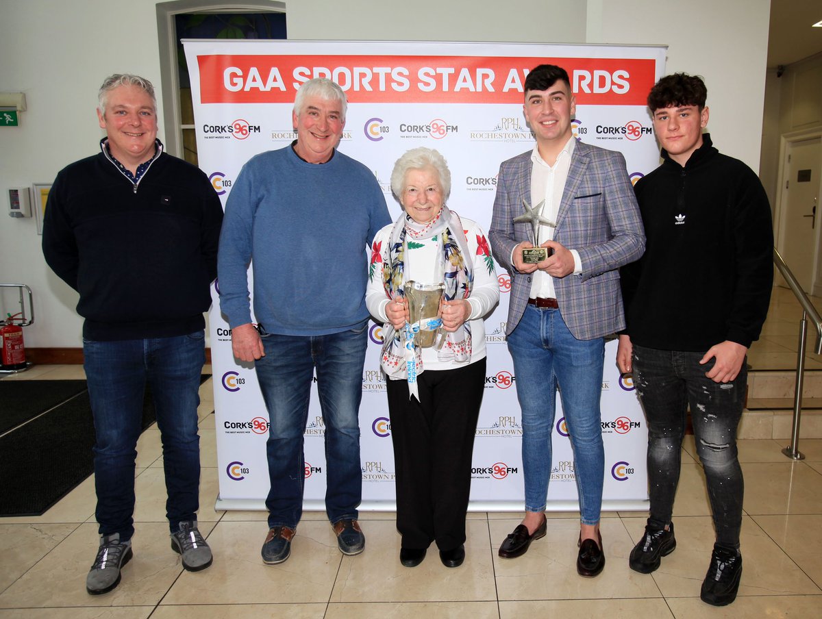 FiFinnymac's tweet image. Delighted to present @Corks96FM @C103Cork February Sports Star award to @ucc_gaa @DylanFoleeeey for his outstanding contribution to their Sigerson Cup win in @RochestownPark this evening.
Lovely occasion as always.
@OfficialCorkGAA @eireogcork @drconmurphy