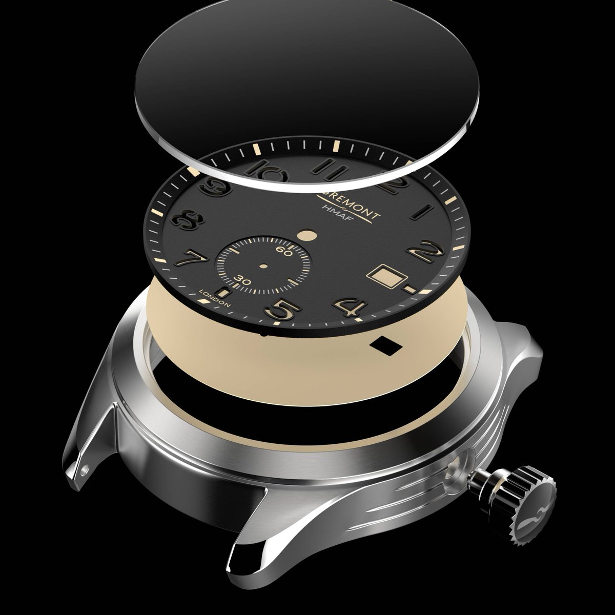 Bremont's tweet photo. What makes the sandwich dial of the #BroadswordRecon so distinctive?

A design first for Bremont's HMAF Collection, the layered construction provides enhanced luminosity and legibility.

Limited stock available in selected stores and Bremont Boutiques, DM us for more information. https://t.co/Kb5F9Ml7td