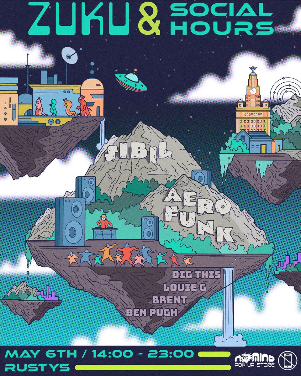 __zuku__'s tweet photo. ✨ the stars align on may 6th as we team up with our scouse amigos at social hours to bring you a special party in an all-new, unused location within the fabric district... 

a collaboration that has been inevitable since the two collectives touched down on planet earth. https://t.co/MFoWM0FsPM