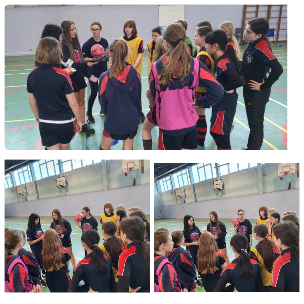 #barclaysgameongolead 
Today was the next phase of workshops for our Y9/10 Girls Football Activator Leaders. They delivered sessions to Y7 &amp; reflected using SMILES &amp; STEP Barclays model. Excited for the next phase of develop &amp; leaders delivering. <a href="/BarclaysFooty/">Barclays Football</a> <a href="/bridgewaterhs/">BHSNews</a>