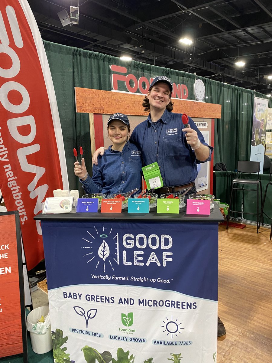 We're thrilled to be at the Cottage Life Show in Toronto March 23 - 26! Stop by the FoodLand booth to sample some of our tasty leafy greens, grown right here in Ontario. 🌱
