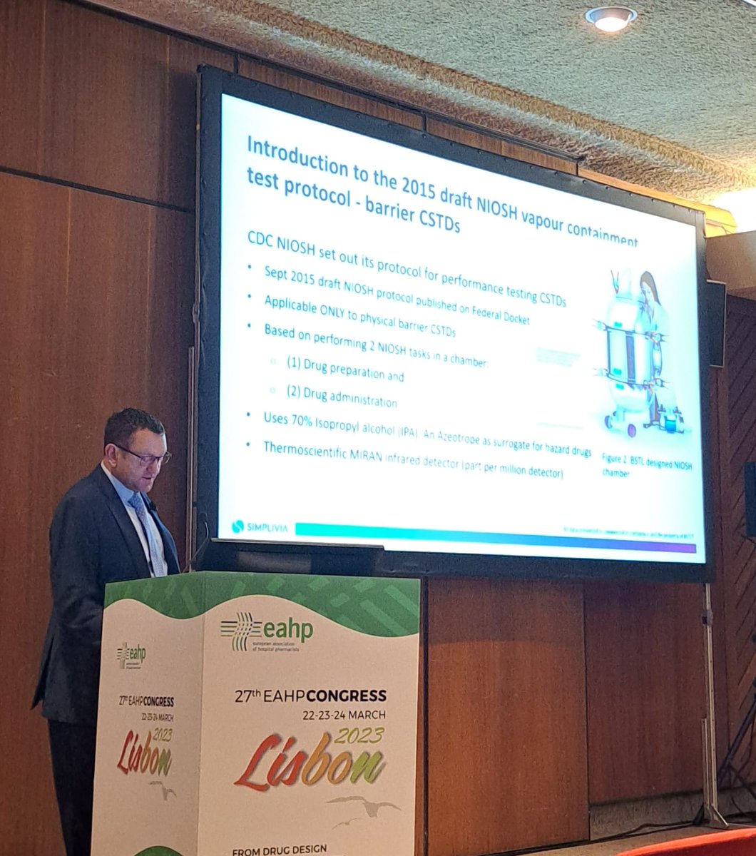 BSTLNotts's tweet photo. First presentation since pre-covid times. Great to get the opportunity to present our research and science on performance testing of #cstds done in collaboration with Ian Pengelly at #HSE of the UK. https://t.co/WRNI28D7Pa