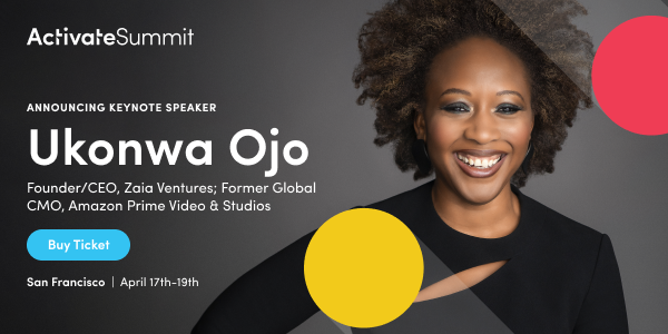 Get ready for some serious inspiration…@UkonwaOjo is our 2023 Keynote Speaker, and she’ll be sharing all she knows about creativity and innovation with us at Activate Summit. Join her on April 19th in San Francisco! bit.ly/3TEdkL6 #Activate23