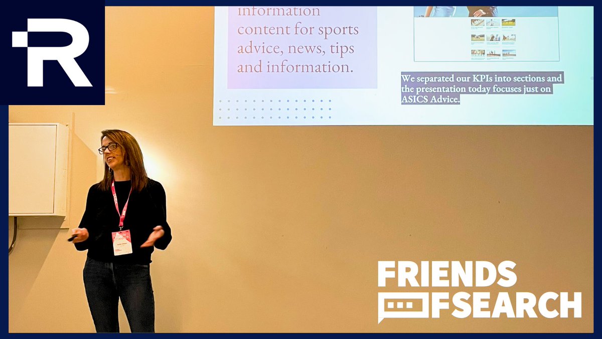 Massive congratulations to Re:signaller <a href="/holliegibson/">Hollie Gibson</a> for her awesome ASICS Case Study Talk at <a href="/FriendsofSearch/">FriendsofSearch</a> #fos23