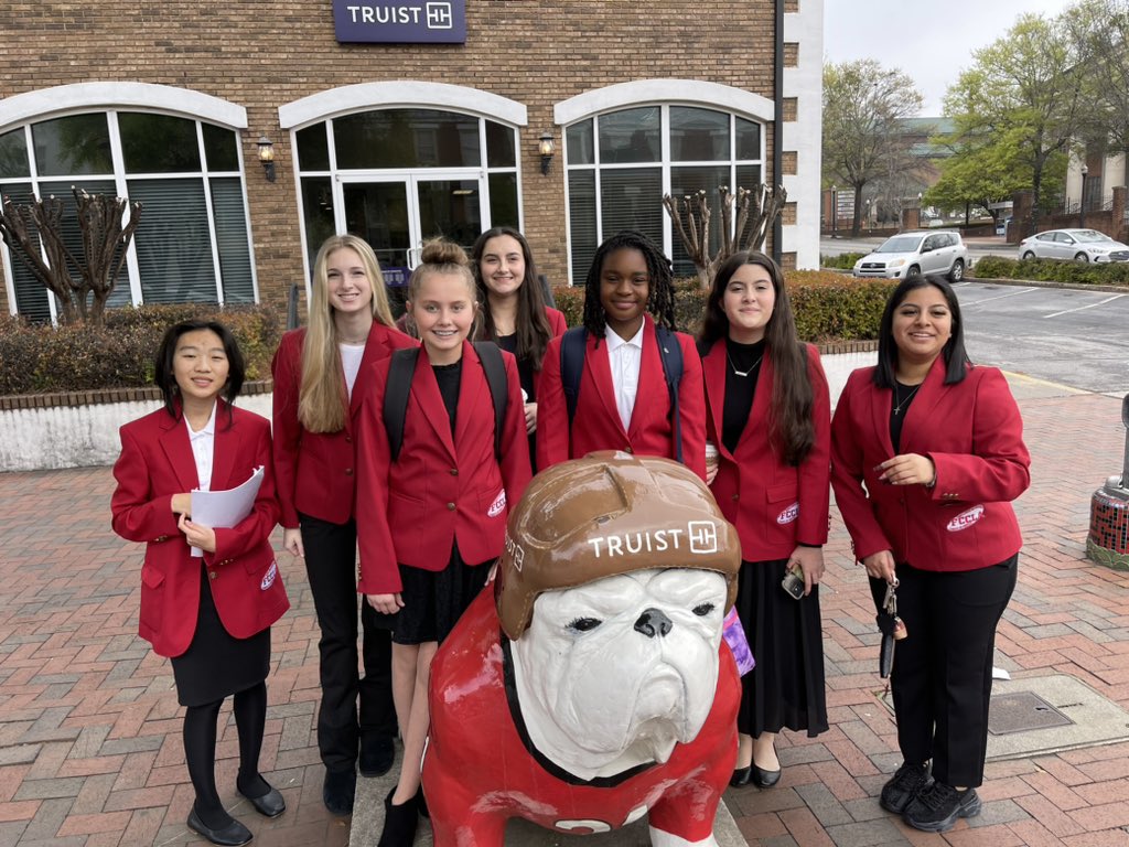 BHS &amp; BMS FCCLA are in Athens ready to compete at FCCLA State Leadership Conference!  Go DAWGS!  ❤️🐶🖤