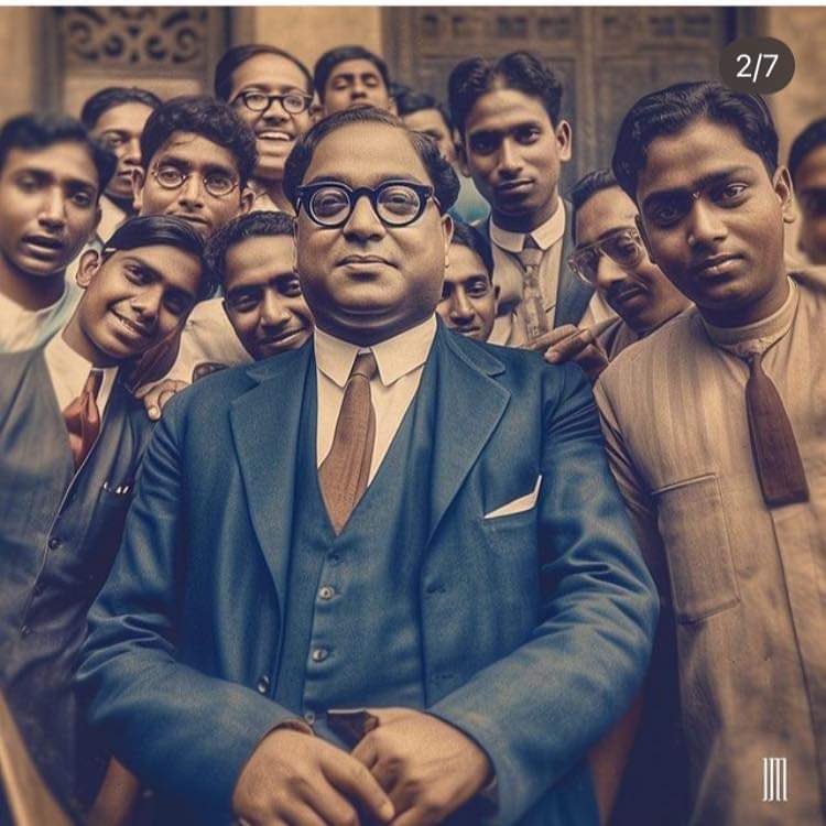 Awhadspeaks's tweet photo. AI हे तंत्रज्ञान कमालीचं प्रगत होत चाललं आहे.या तंत्रज्ञानामुळे आता अक्षरशः काळाला देखील मागे नेता येणं शक्य झालं आहे अस म्हणता येईल. “ज्यो जॉन मुलर” या अवलियाने AI तंत्राचा वापर करत,काही दिग्गज विभुतींनी सेल्फी काढली असती तर कशी दिसली असती..? या अनुषंगाने महात्मा गांधी,डॉ.बाबासाहेब आंबेडकर,सुभाषचंद्र बोस,जवाहर नेहरू, मदर टेरेसा आणि अश्या अनेक महामानवांचे छायाचित्र बनवले आहेत.
खासकरून बाबासाहेबांची सेल्फी बघताना अक्षरशः अंगावर काटे आले.

#jyo_John_Muller
#Ai